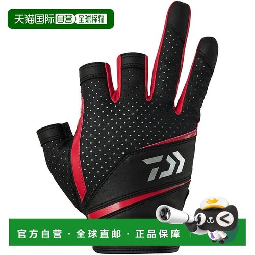 【日本直邮】达亿瓦仿皮手套 三指剪裁 DG-2225 红色 L码