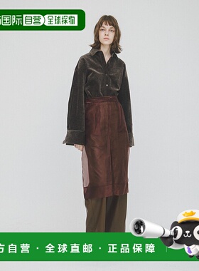 1h可退 日本直邮LAATO 女装 透感中长裙 半透明设计侧开叉 WBA725