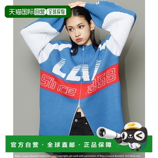 THE FIELD 女士 宽o 1h可退 双拉链LOGO针织开衫 日本直邮BACK