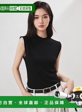 日本直邮日潮 GRL 无袖高领针织上衣 kz225棕色薄荷