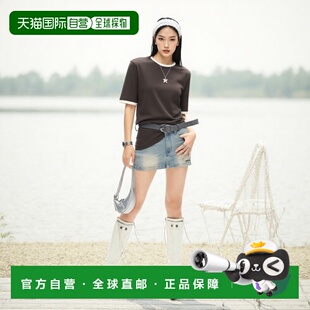 1h可退 日本直邮UNITED ARROWS 女装 双色滚边 短袖针织衫 151769