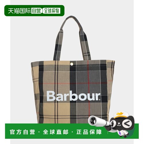 日本直邮Barbour : TELFIELD 格子呢手提包 UBA0751[MUS][BJB]
