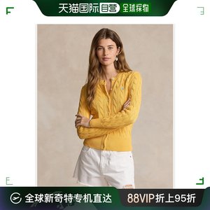 日本直邮Polo Ralph Lauren 女士纯棉缆线针织圆领开衫 WMPOSWEND