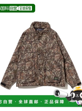 1h可退 日本直邮BoTT 男装 宽松版型拉链工装夹克 3M保暖棉 树叶