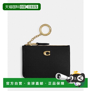 CR550 1h可退 迷你牛皮ID卡包 蔻驰 B4BK 日本直邮COACH