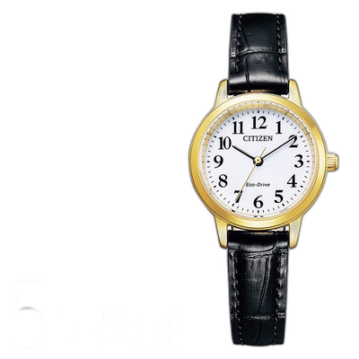 日本直邮CITIZEN西铁城COLLECTION光动能皮革女士手表EM0932-10A