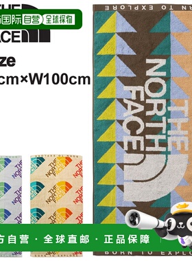 日本直邮 THE NORTH FACE H50cmxW100cm 大号/山彩虹毛巾/NNB2222