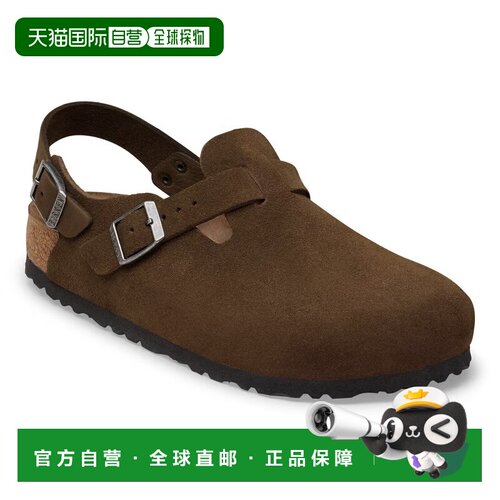 日本直邮Birkenstock Tokio 麂皮绒面皮革 男女通用凉鞋 棕色