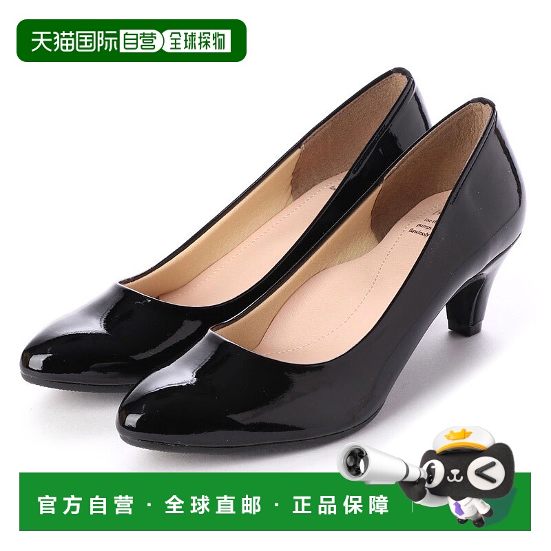 【日本直邮】Bakerloo 高跟鞋（黑色珐琅）单鞋一脚蹬