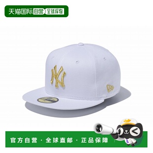 日本直邮New Era 59FIFTY MLB 纽约洋基队 白色 x 金色 14525197