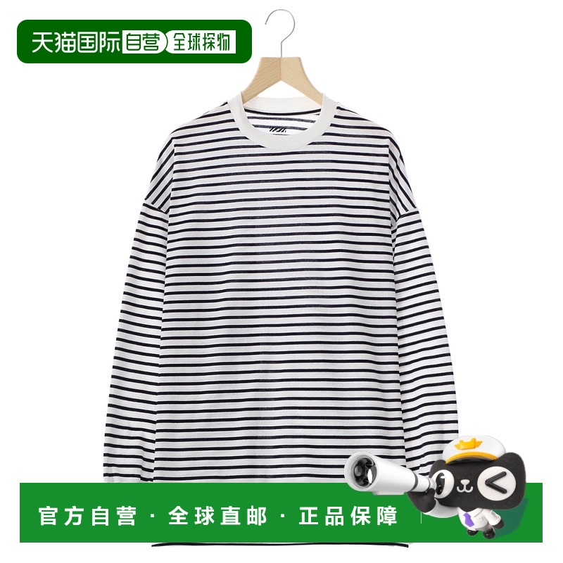 日本直邮is-ness  ISNES 气球条纹长袖T恤  气球条纹长袖T恤 男士