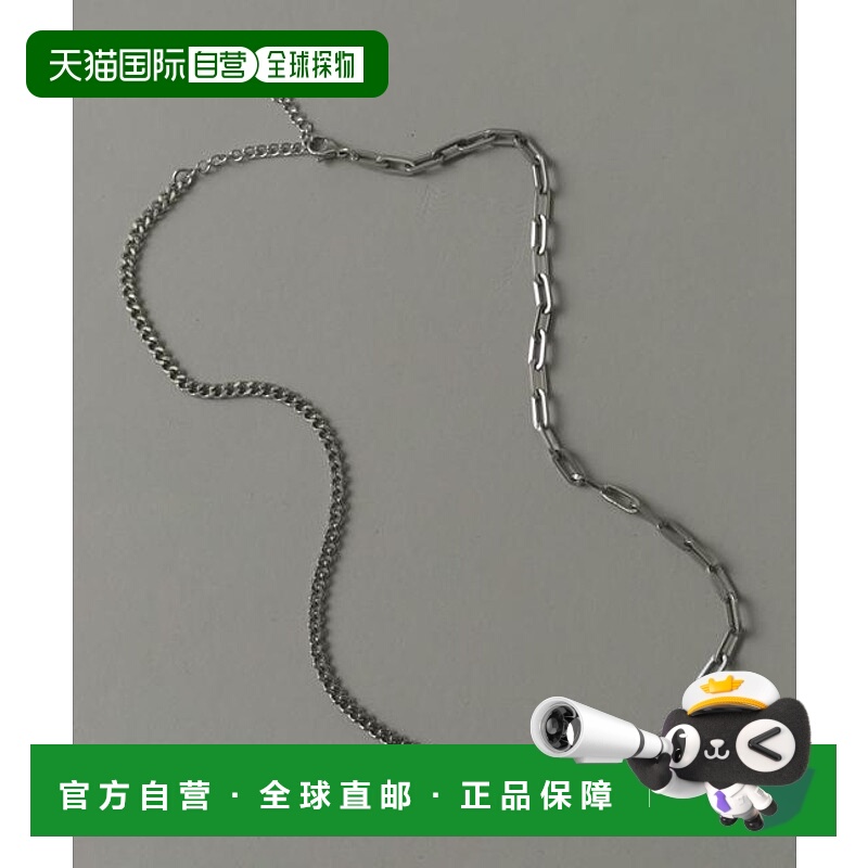 1h可退 日本直邮官方授权 SMELLY 不锈钢椭圆切割链条项链