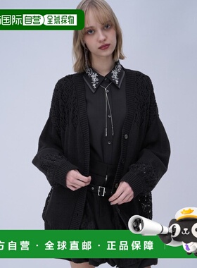 1h可退 日本直邮HARE 女装 棉混纺 中长款镂空开衫 半透明设计 64