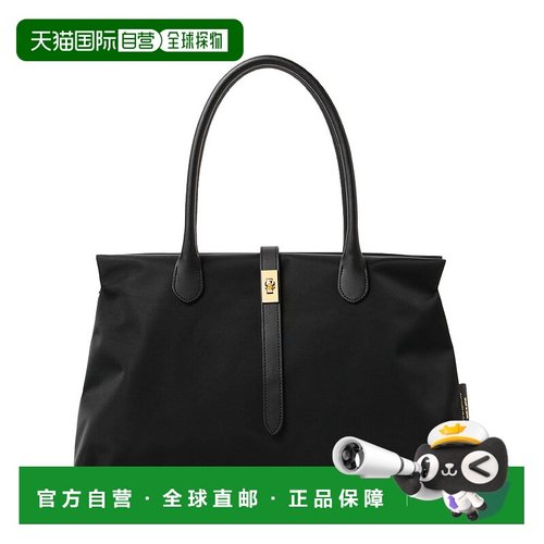 1h可退 日本直邮VIOLAd'ORO女士轻便尼龙方形托特包，皮革风格细