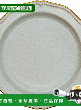 【日本直邮】aito  Stitch 盘 M 约20cm 灰色 美浓烧 食洗