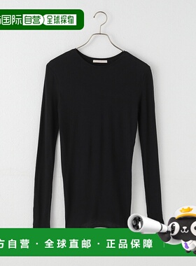 1h可退 日本直邮Plage 女装 纯棉 透感长袖T恤 简约半高领 250709