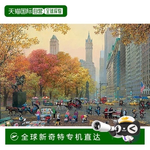 日本直邮 亚历山大陈 Yanoman300块拼图 26x3 中央公园 黄昏