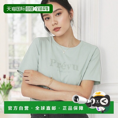 1h可退 日本直邮index 女士 宽松刺绣logoT恤（接触冷感/UV防护/