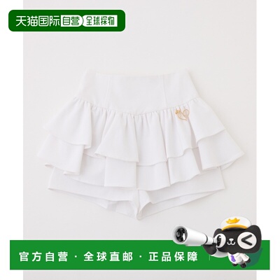 日本直邮NICE CLAUP 女士 高腰褶皱层叠式裙裤 0161010390短裤