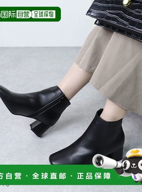 【日本直邮】SFW Liberty Doll 方头侧拉链靴 / 9022（黑色小便）