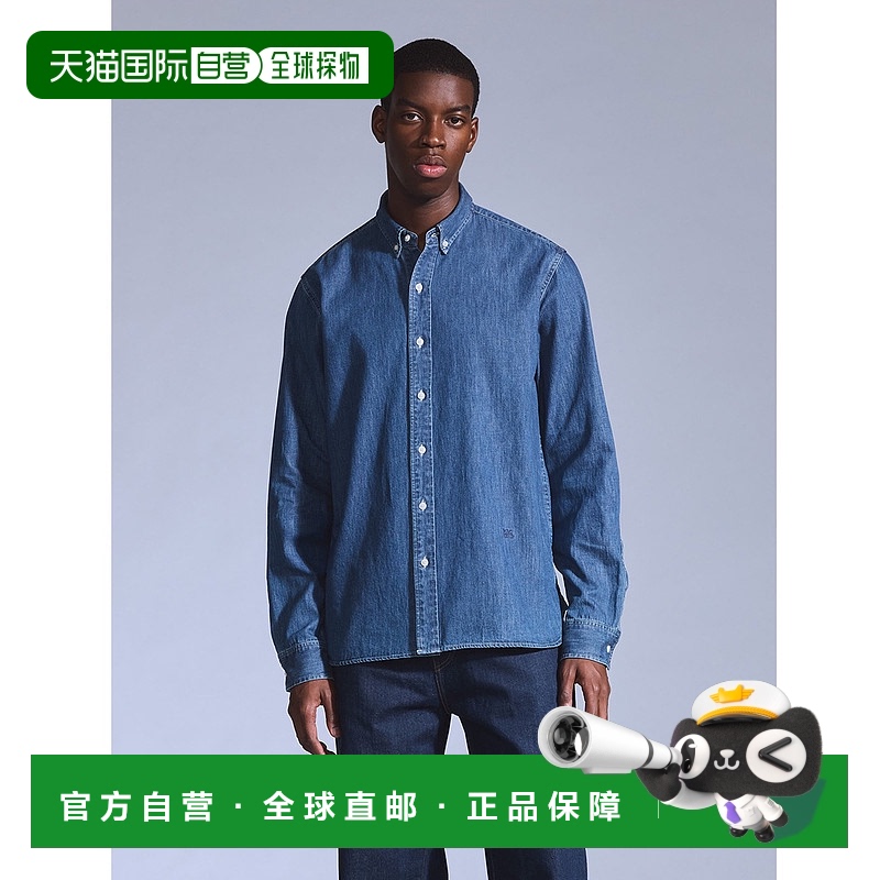 1小时内可退 日本直邮Levi's男士蓝标刺绣标志长袖衬衫 001LI0000