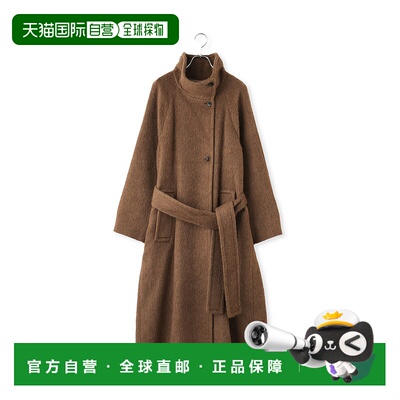 1h可退 日本直邮Adam et Rope' 女装 宽松长款立领大衣 双侧开衩