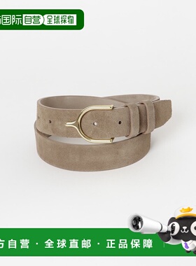 1h可退 日本直邮LEFIJE 女士真皮皮带 alaska 款 金色扣头 优雅百