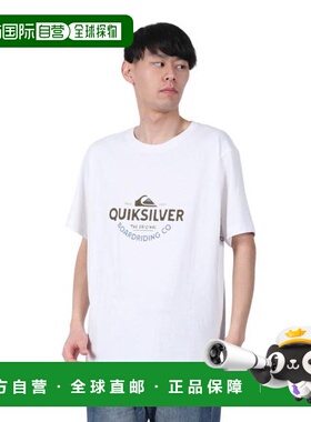日本直邮Quiksilver TYPED OUT ST 半袖T恤 [25SPQST251007] 白色
