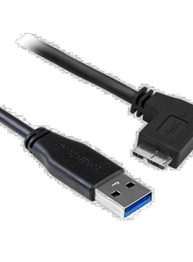 【日本直邮】StarTech.com USB3.0数据线typeA对B L型左弯头0.5米