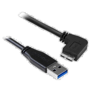 【日本直邮】StarTech.com USB3.0数据线typeA对B L型左弯头0.5米