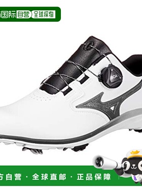 【日本直邮】Mizuno美津浓 高尔夫鞋男士GS 25.5cm白/黑51GM2115