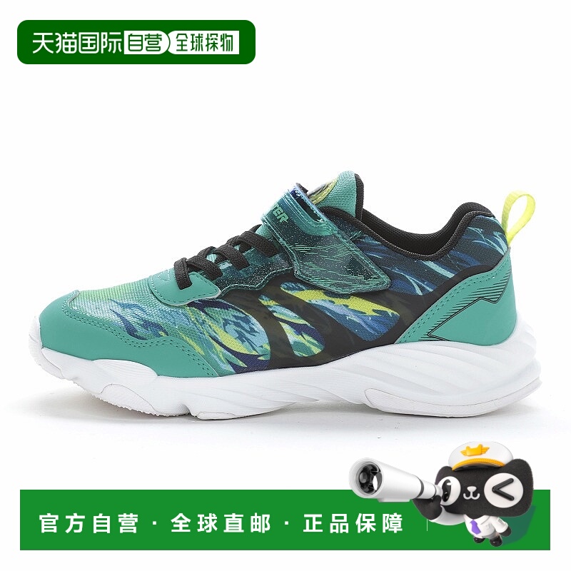 日潮跑腿moonstar月星 SK 0070WS 船风 儿童不粘胶耐磨运动鞋 gre