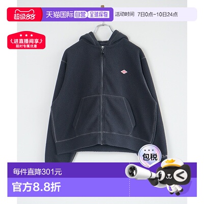 日本直邮DT-C0363POL DANTON 女士 POLARTEC THERMAL PRO 拉链连