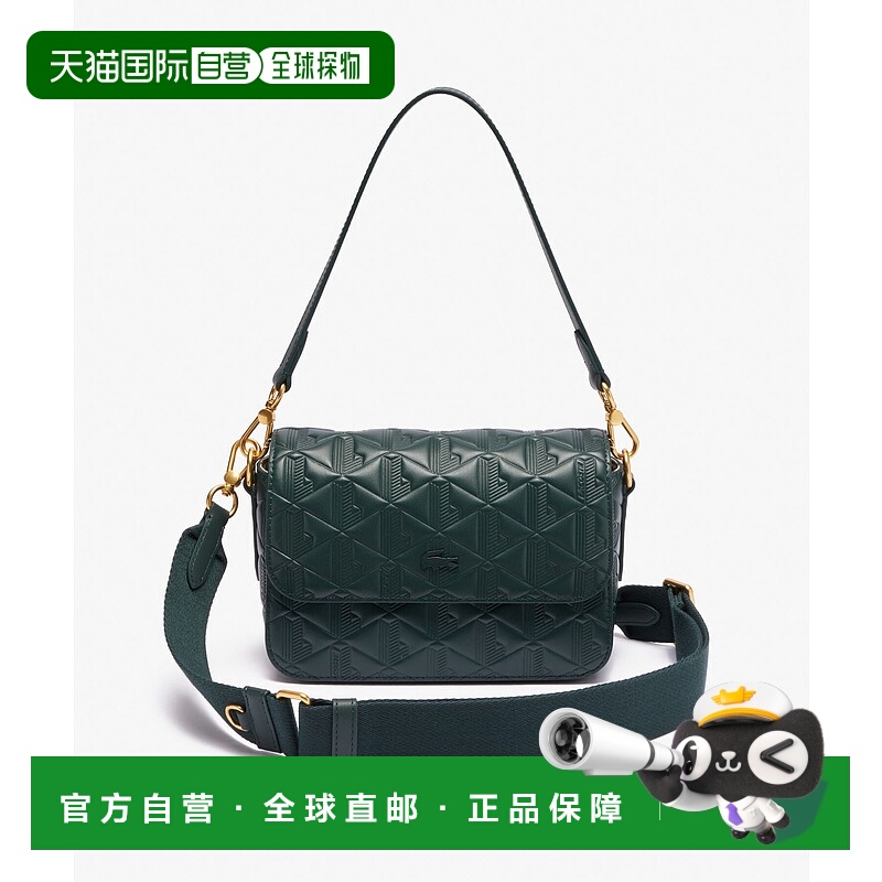 1h可退 日本直邮LACOSTE 女士压纹单肩斜挎包 NF4712MH单肩包