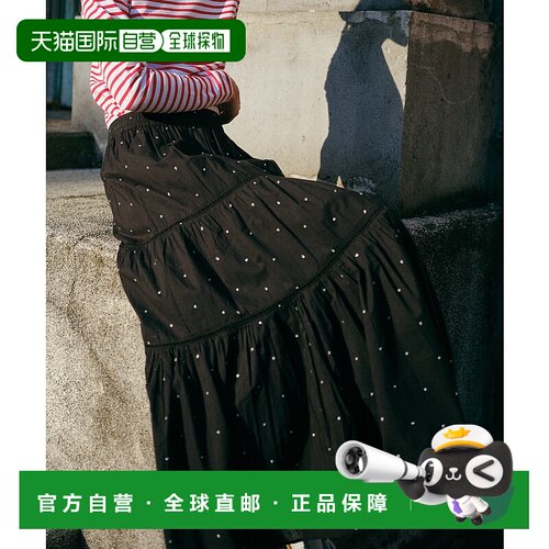 1h可退 日本直邮FREAK'S STORE 女士印度风格梯形蕾丝提花长新款
