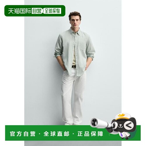 日本直邮Regular Fit Linen Cotton Shirt 衬衫