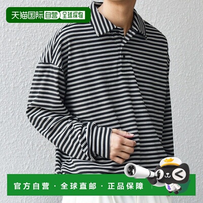 日本直邮SHIPS SHIPS any 条纹下摆褶裥 spindle polo shirt Polo