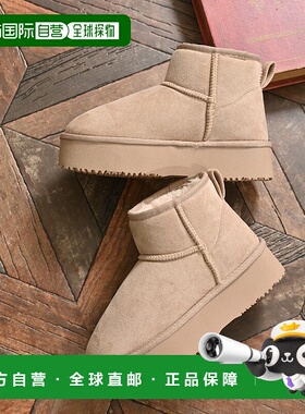 1h可退 日本直邮Honeys女士厚底仿羊羔毛短靴 宽松保暖舒适 23513