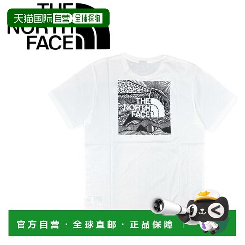 日本直邮The North Face Redbox 短袖T 恤背面标志上衣 NF0A87NV