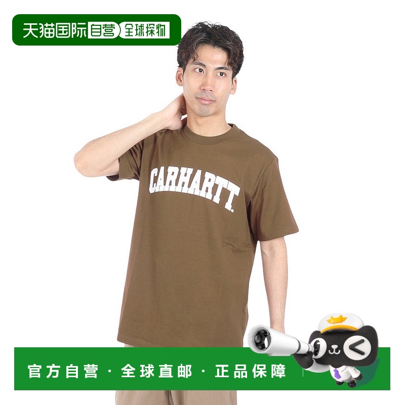 日本直邮Carhartt WIP University T-Shirt 字母印花圆领套头短袖