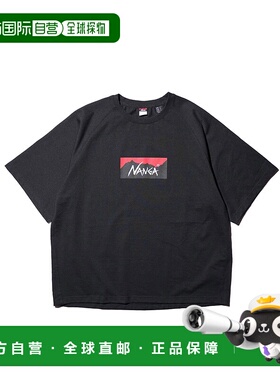 1h可退 日本直邮NANGA 男/女士 ECOHYBRID箱形Logo宽松T恤 NA25S1