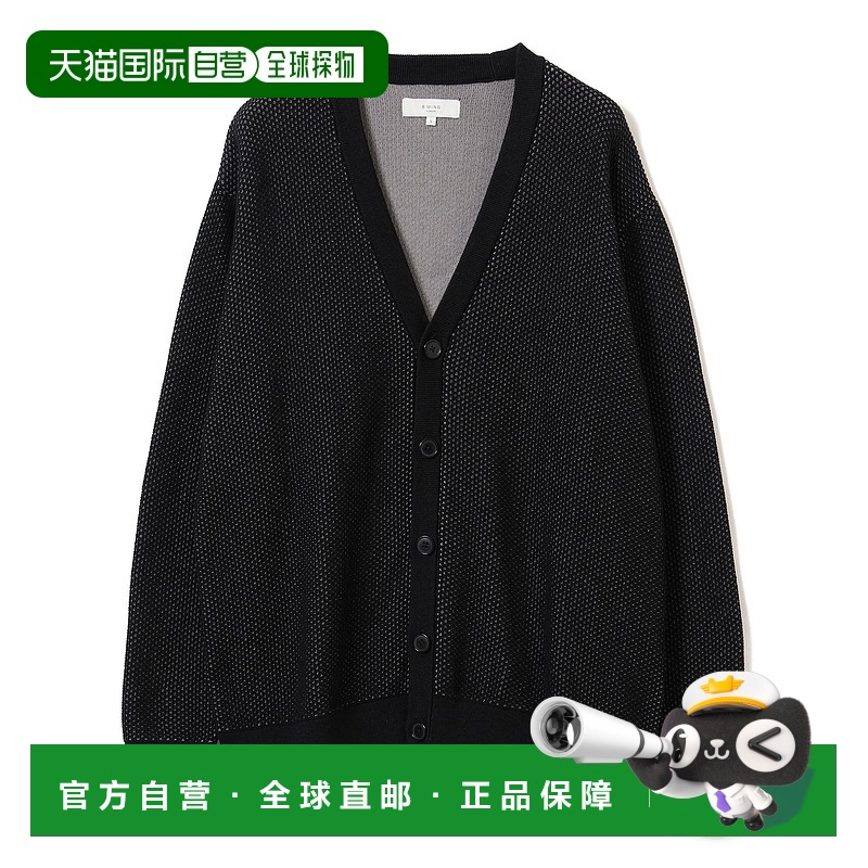 1h可退 日本直邮B:MING by BEAMS 男装 12针 双面网眼 卡其色开衫