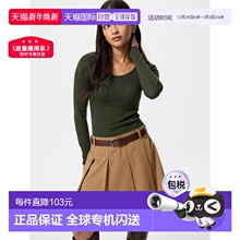 日潮跑腿UNIQLO优衣库 保暖 Heattech 罗纹 U 领文胸 T 恤/长袖 4