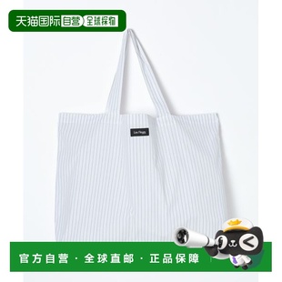 全棉条纹大容量托特包 1h可退 女装 Fleurs 内袋设计 日本直邮Les