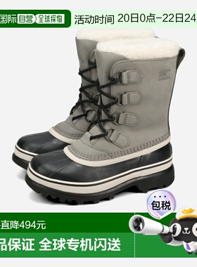 日本直邮SOREL CARIBOU WP 女士防水靴 页岩灰/石灰色 (nl1005-05