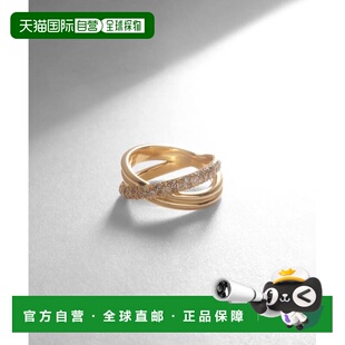 日潮跑腿COCOSHNIK K18十字线戒指 黄金 14紫水晶配饰 405-66311