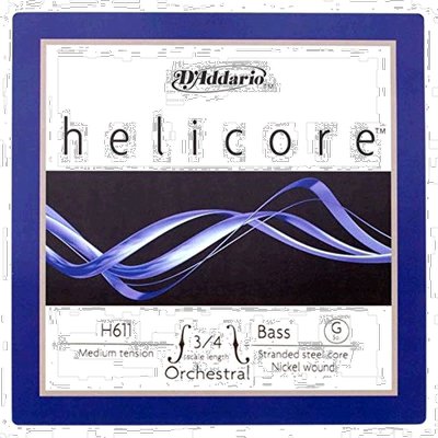 【日本直邮】Helicore Orchestral低音提琴套弦3/4M G-nickel