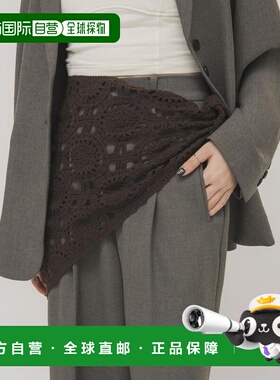 1h可退 日本直邮KBF 女装 三角钩针围巾 多功能头饰腰带方巾 KB26