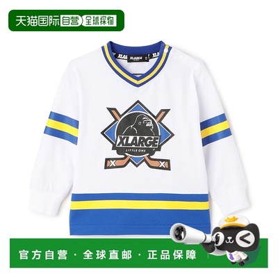1h可退 日本直邮XLARGE KIDS 儿童 91复古运动长袖T恤 个性球队印
