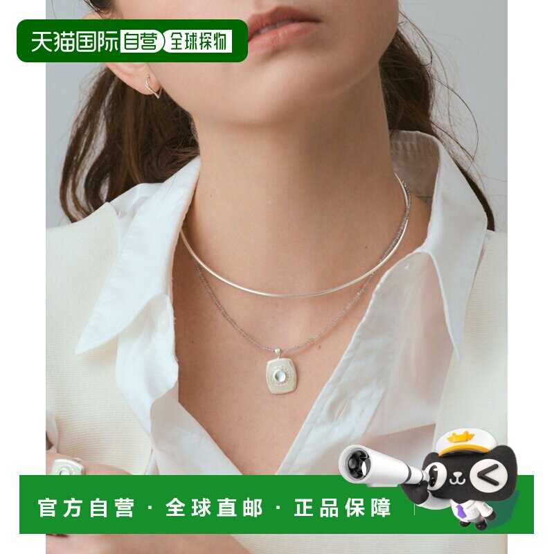 日本直邮agete 阿卡朵 女士 银色石英/钻石吊坠 10262117086